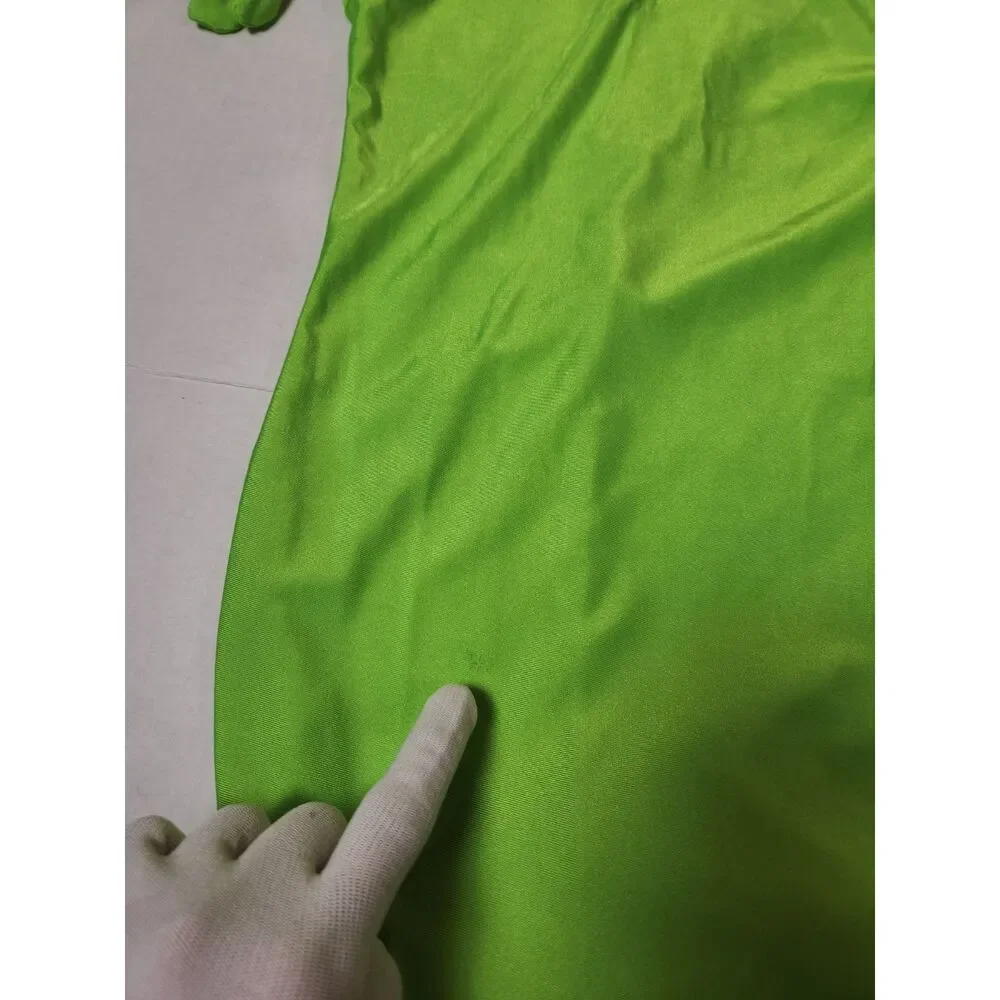 Neon Green Full Body Costume Kids Medium Blacklight Responsive